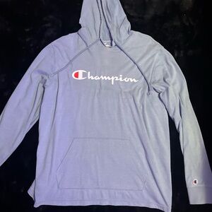Champion Light Blue Hoodie